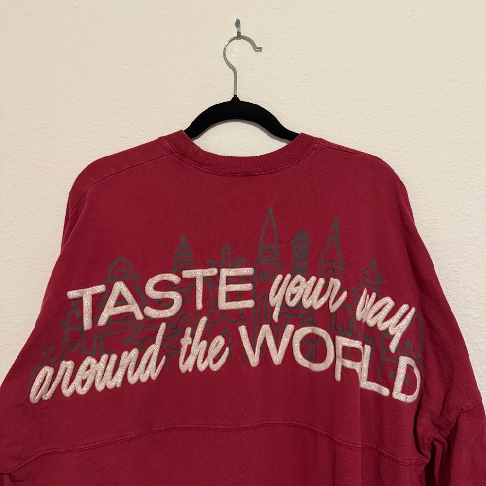 Disney Epcot food and wine spirit jersey red large - Picture 2 of 5
